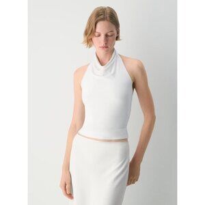 ARITZIA WILFRED Women's Smooth Matter Tower Top Size M In White